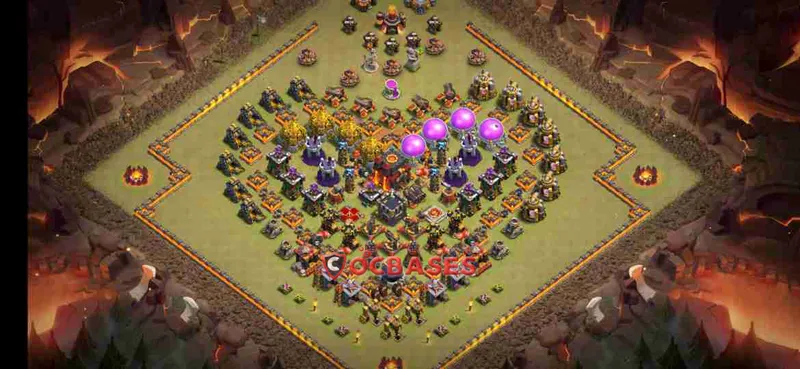 Town Hall 10 Base – Layout id: 8p4oa base layout