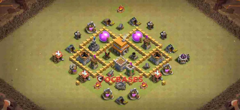 Town Hall 5 Base – Layout id: vs050 base layout