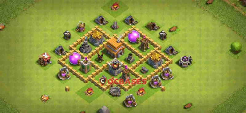 Town Hall 5 Base – Layout id: okjad base layout