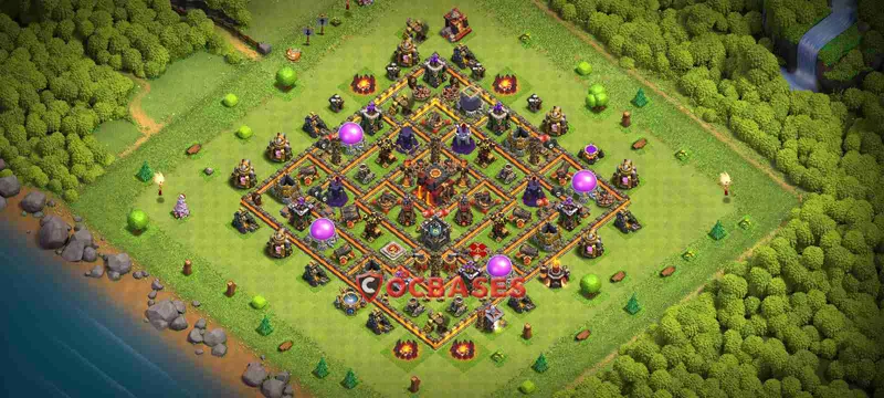 Town Hall 10 Base – Layout id: o1iv4 base layout