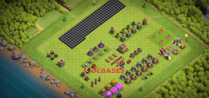 Town Hall 8 Base – Layout id: 9fjn3 base layout