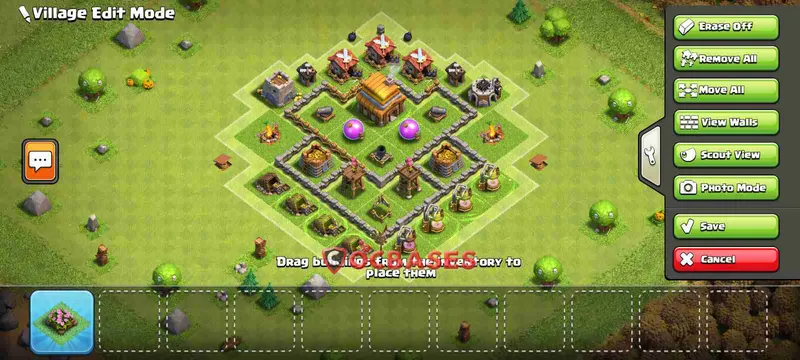 Town Hall 4 Base – Layout id: v4pst base layout