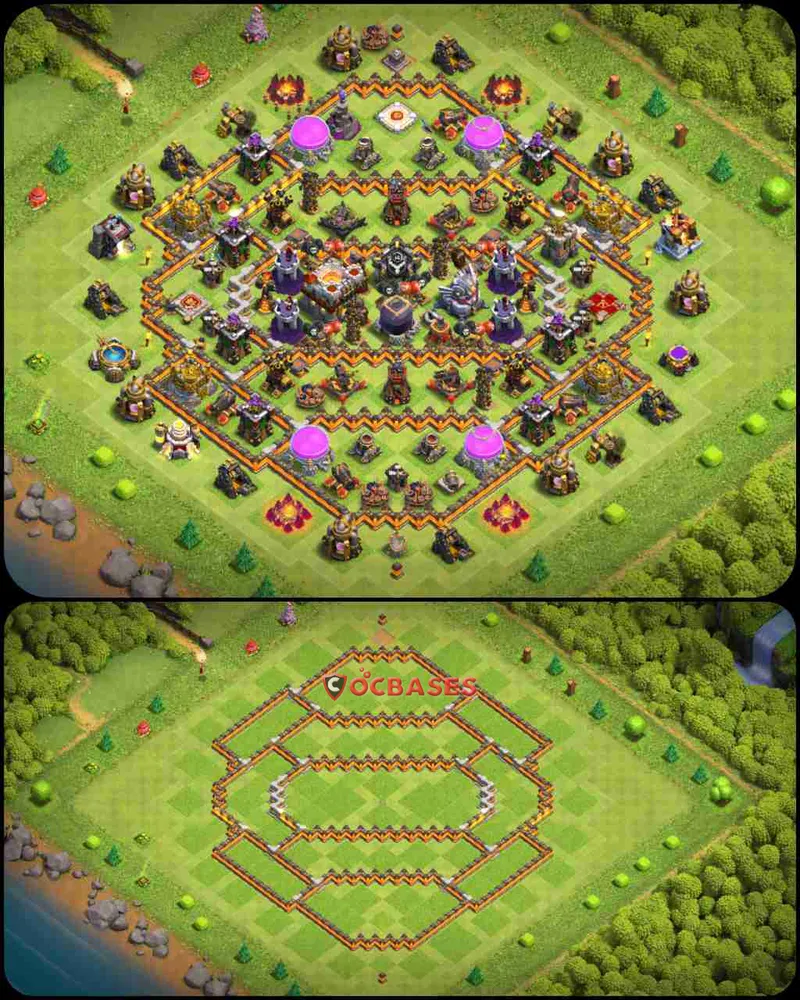 Town Hall 11 Base – Layout id: zwrcj base layout
