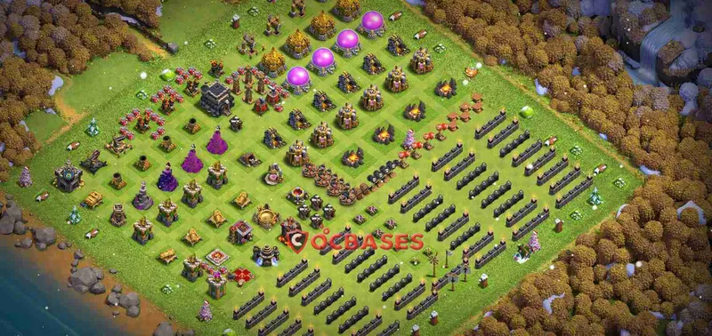 Town Hall 9 Base – Layout id: r5z3f base layout