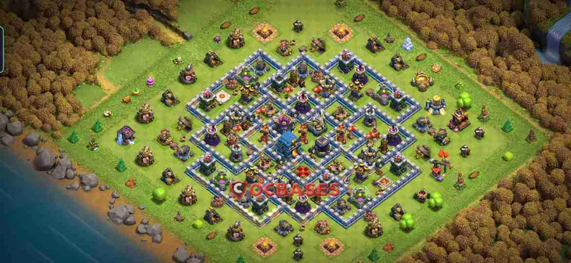 Town Hall 12 Base – Layout id: sa8ka base layout