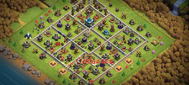 Town Hall 13 Base – Layout id: ofwlg base layout