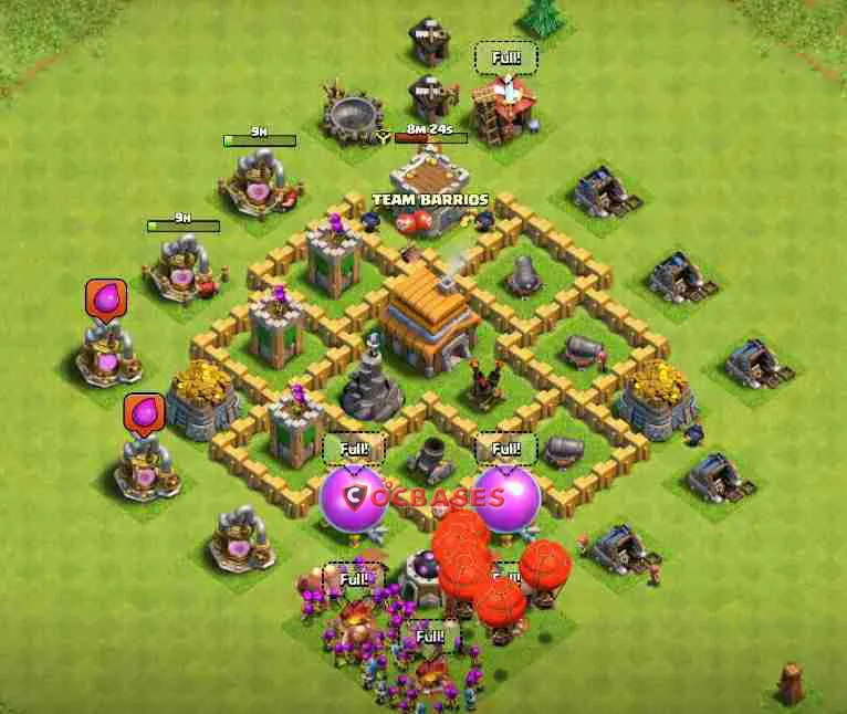 Town Hall 5 Base – Layout id: 58z7a base layout