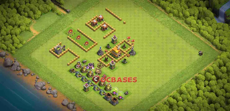 Town Hall 6 Base – Layout id: u37d2 base layout