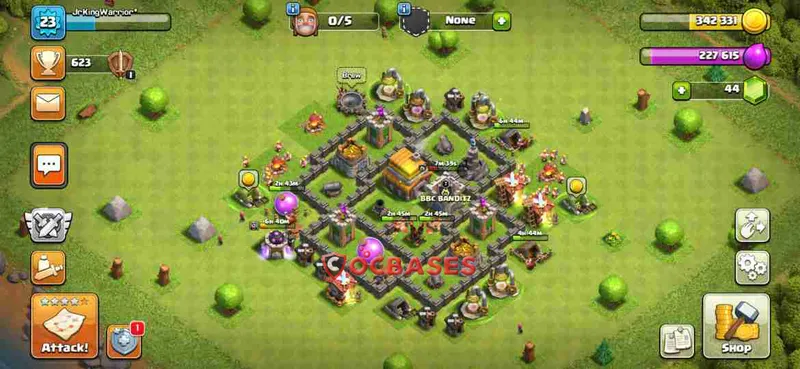 Town Hall 5 Base – Layout id: n8lhp base layout