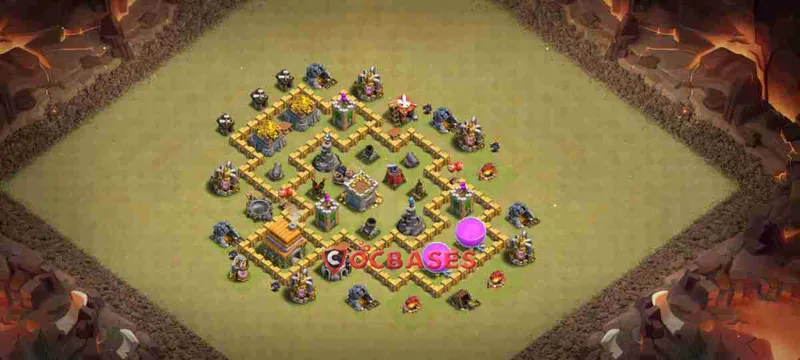 Town Hall 6 Base – Layout id: r2zzf base layout
