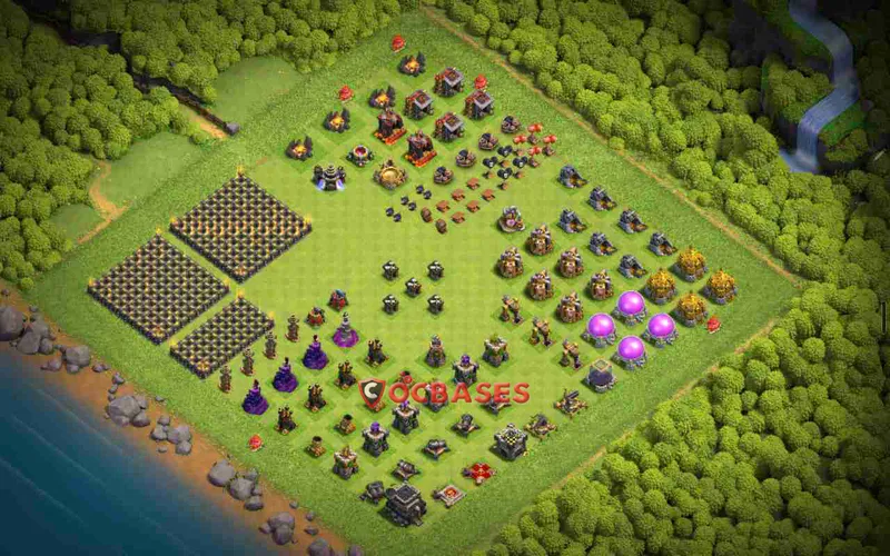 Town Hall 9 Base – Layout id: zocei base layout