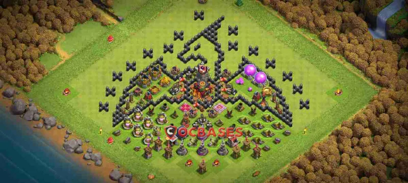 Town Hall 10 Base – Layout id: vuhej base layout