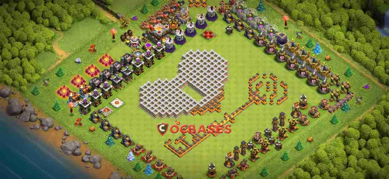 Town Hall 11 Base – Layout id: v8f10 base layout