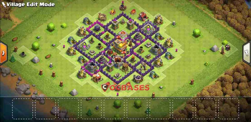 Town Hall 7 Base – Layout id: 15z45 base layout
