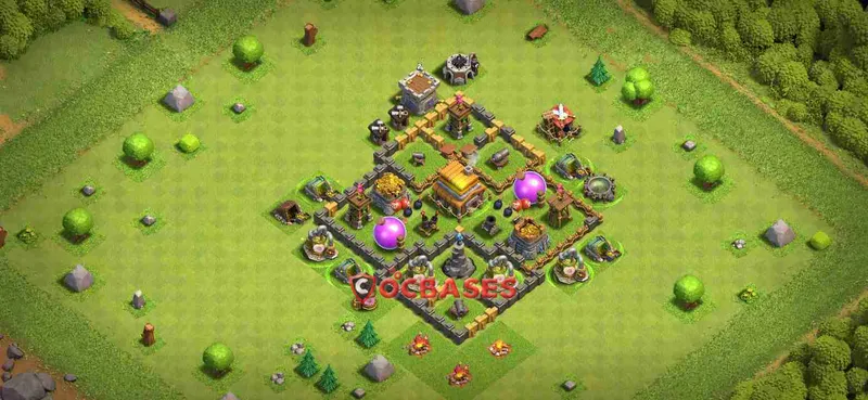 Town Hall 5 Base – Layout id: csr87 base layout