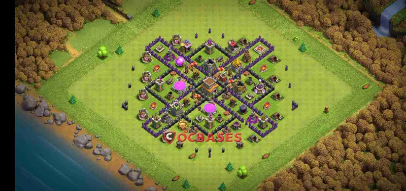 Town Hall 8 Base – Layout id: 3kiby base layout