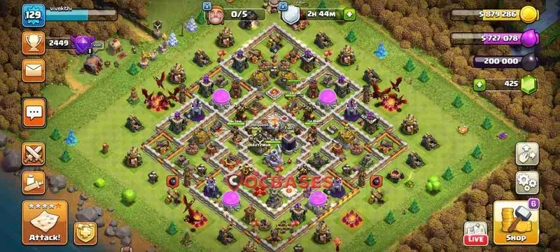 Town Hall 11 Base – Layout id: z2taj base layout