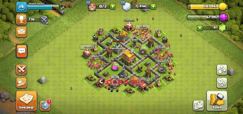 Town Hall 5 Base – Layout id: uvh6s base layout