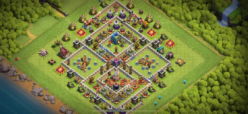 Town Hall 12 Base -farming – Layout id: t5grg base layout