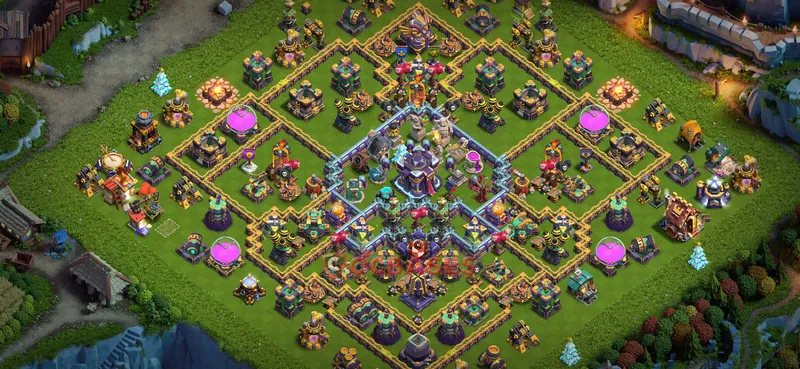 Town Hall 15 Base -war – Layout id: h8ky4 base layout