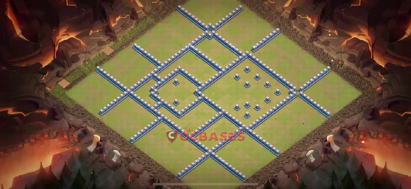 Town Hall 12 Base -war – Layout id: hgyo3 base layout, image 1