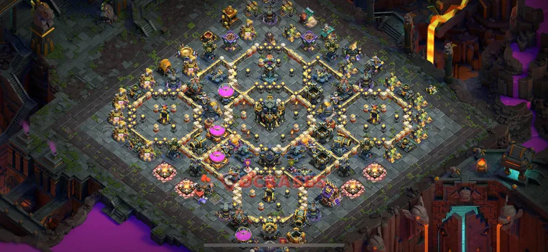 Town Hall 17 Base -war – Layout id: wkvsf base layout