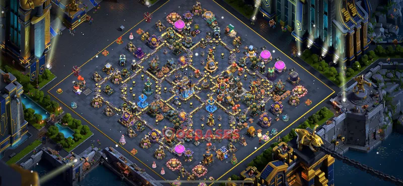 Town Hall 18 Base -war – Layout id: 0zpgn base layout