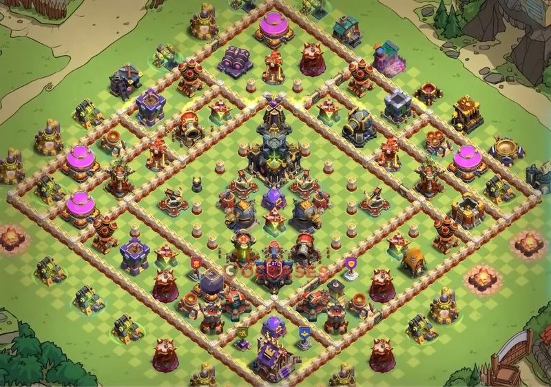 Town Hall 17 Base -farming – Layout id: lme20 base layout