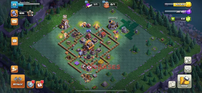 Builder Hall 5 Base -trophy – Layout id: x12g9 base layout