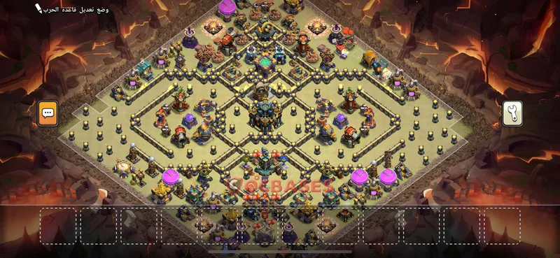 Town Hall 17 Base -war – Layout id: rozgh base layout