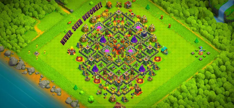 Town Hall 10 Base -hybrid – Layout id: frjop base layout