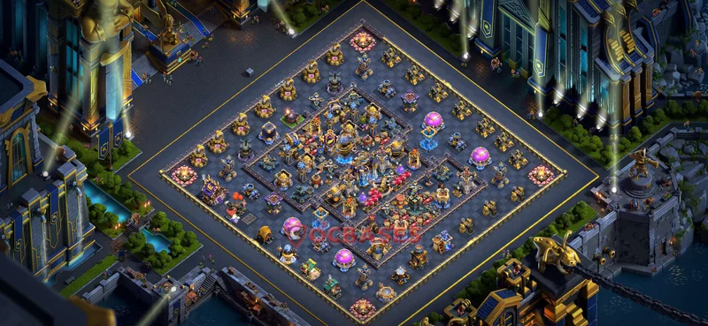 Town Hall 18 Base -farming – Layout id: dtxvr base layout