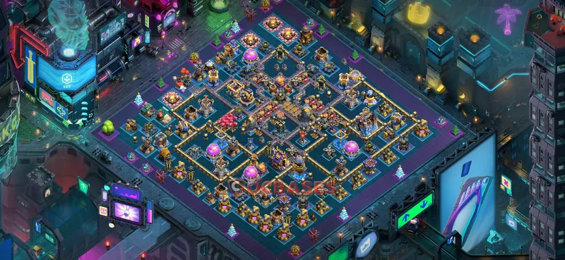 Town Hall 18 Base -trophy – Layout id: n0x07 base layout, image 2