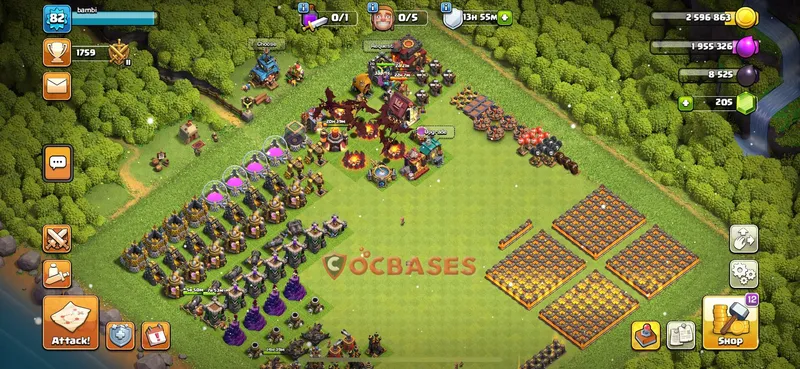 Town Hall 10 Base -progress base – Layout id: a4nqy base layout, image 1