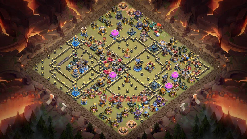 Town Hall 18 Base -war – Layout id: 8wxxc base layout