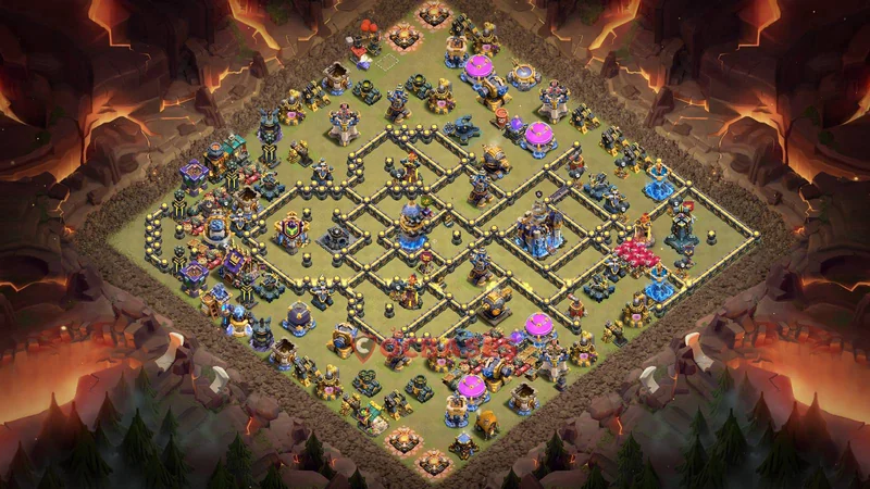 Town Hall 18 Base -war – Layout id: 7y6en base layout