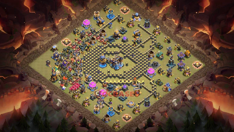 Town Hall 18 Base -war – Layout id: cwg53 base layout