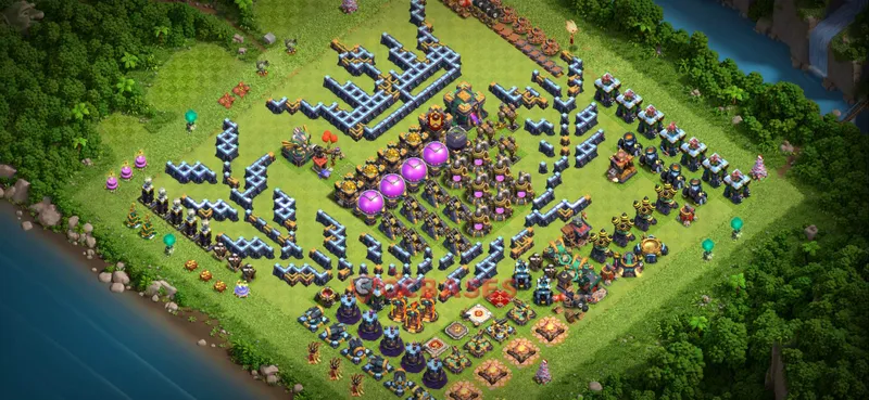 Town Hall 14 Base – Layout id: faxkh base layout