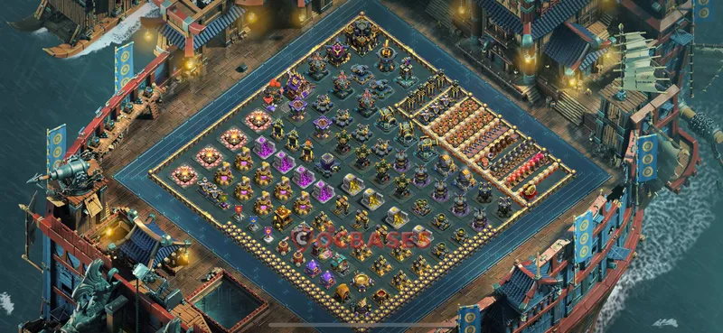 Town Hall 17 Base -progress base – Layout id: urvhe base layout
