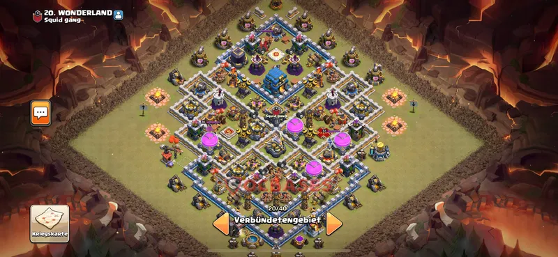 Town Hall 12 Base -hybrid – Layout id: kzs6w base layout, image 2