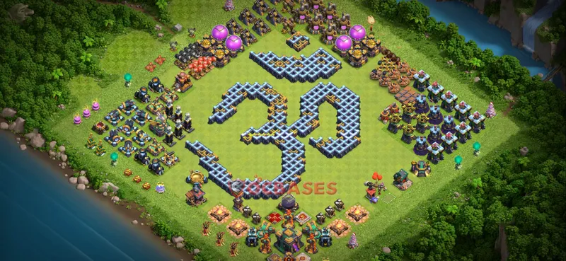 Town Hall 14 Base – Layout id: ibk3o base layout