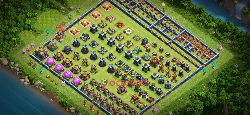 Town Hall 14 Base – Layout id: 6uqhl base layout