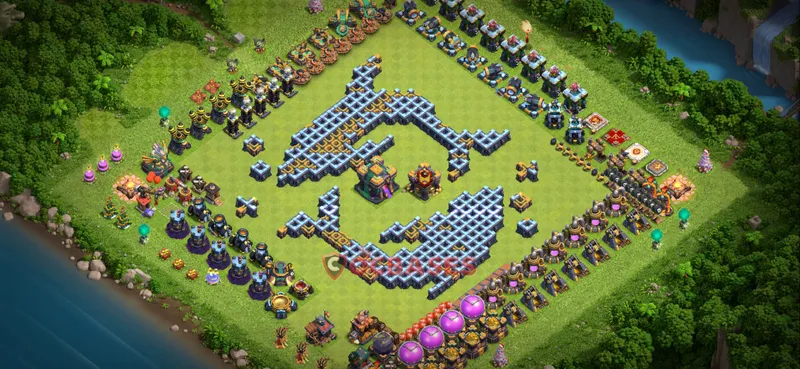 Town Hall 14 Base – Layout id: 0oe7i base layout