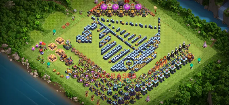 Town Hall 14 Base – Layout id: h80ir base layout