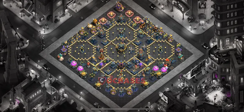 Town Hall 17 Base -war – Layout id: 2rt31 base layout