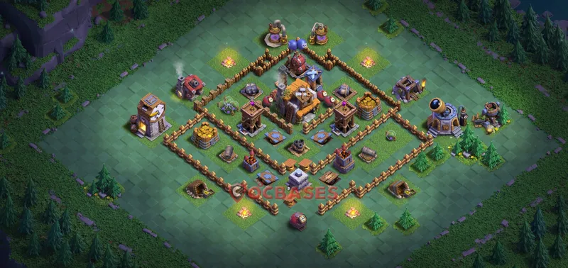 Builder Hall 5 Base -trophy – Layout id: 2tehc base layout