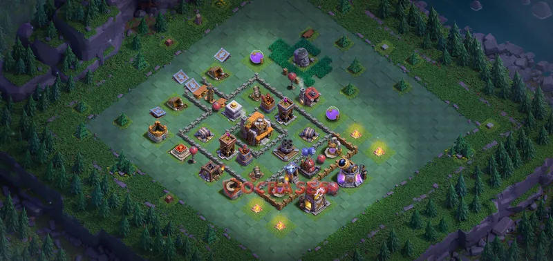 Builder Hall 5 Base -trophy – Layout id: t2yqn base layout