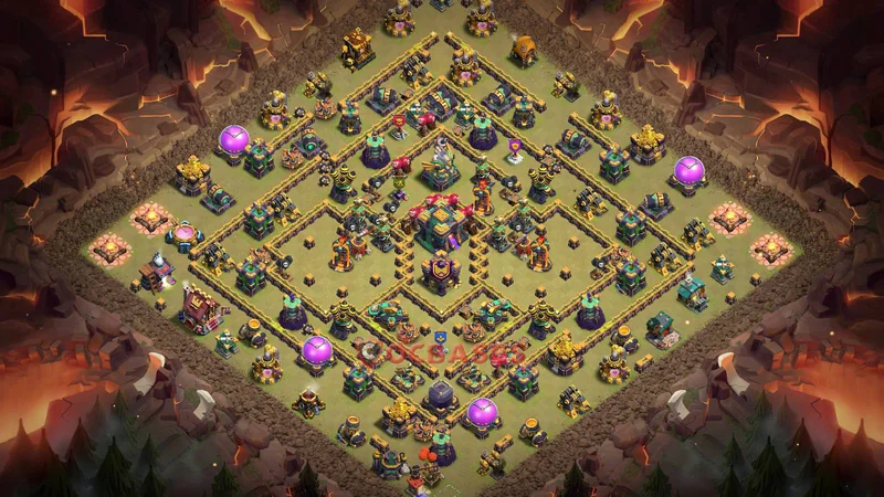 Town Hall 14 Base -war – Layout id: w1wh6 base layout