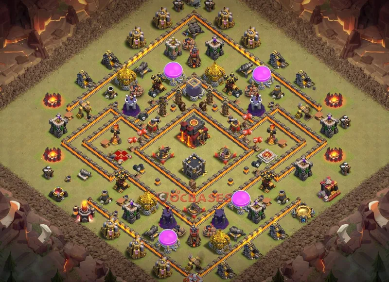 Town Hall 10 Base -farming – Layout id: bsq7b base layout