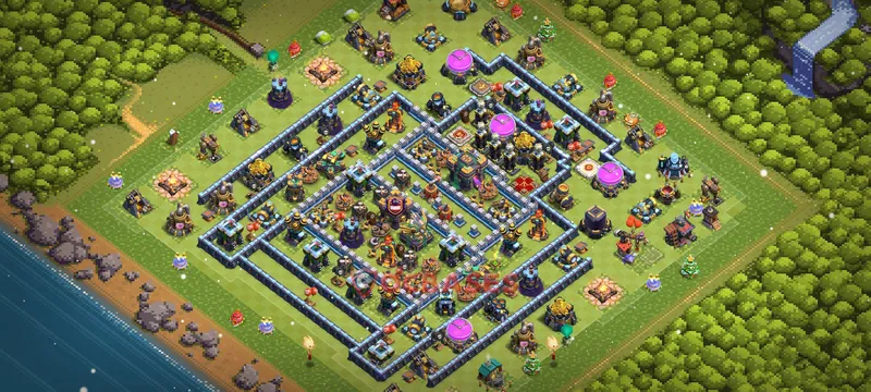 Town Hall 14 Base -trophy – Layout id: id37w base layout